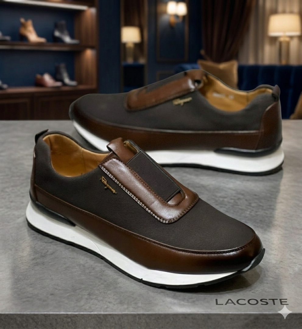 Baskets de Luxe Salvatore Ferragamo – Bleu Nuit & Cuir