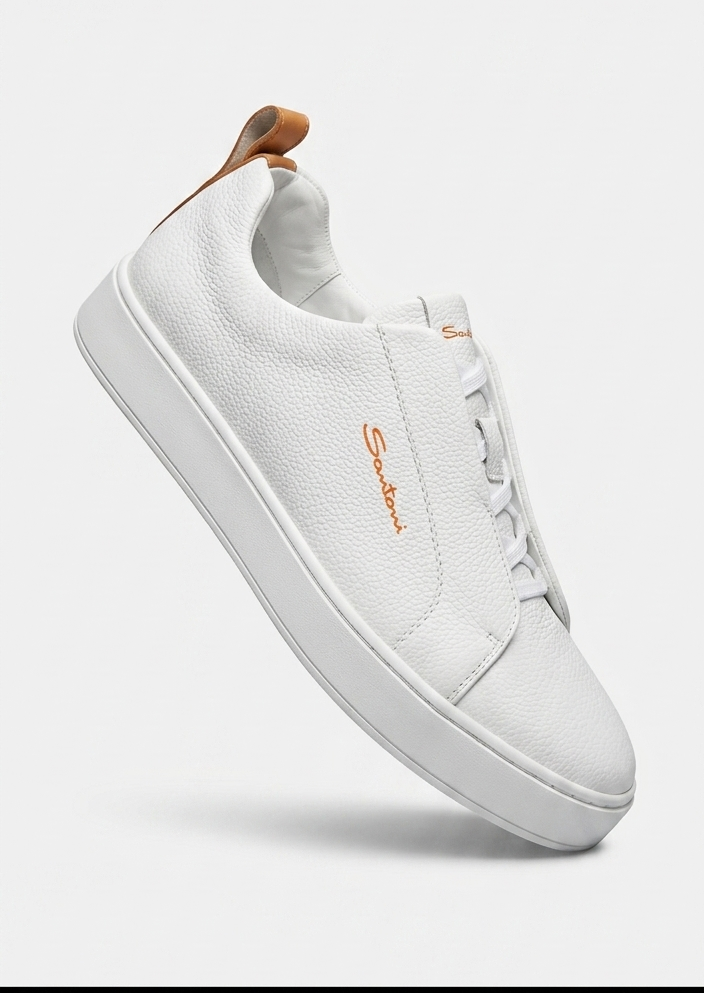 Richelieu en Cuir Patiné – Bleu Nuit Profond