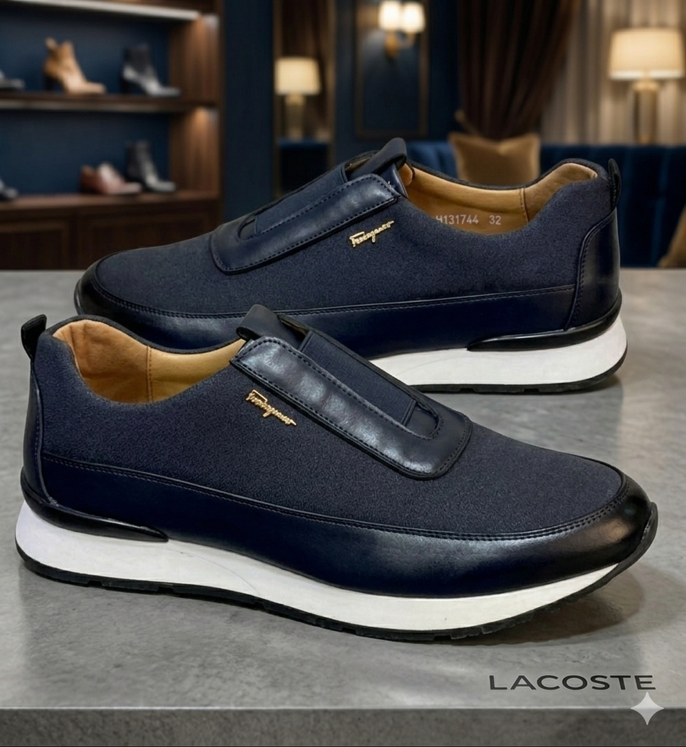 Baskets de Luxe Salvatore Ferragamo – Noit & Cuir