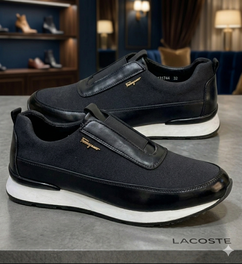 Baskets de Luxe Salvatore Ferragamo – Maron taba& Cuir