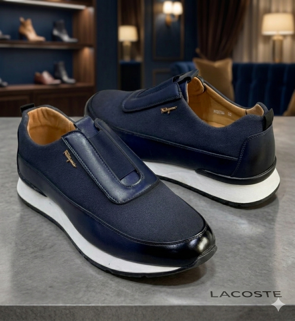 Baskets de Luxe Salvatore Ferragamo – Bleu Nuit & Cuir