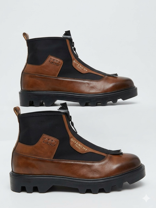 Bottes Givenchy à Semelles Crantées : Élégance et Modernité Réunies