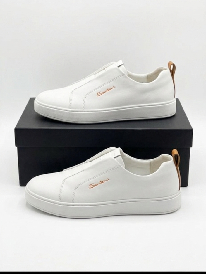 Richelieu en Cuir Patiné – Bleu Nuit Profond