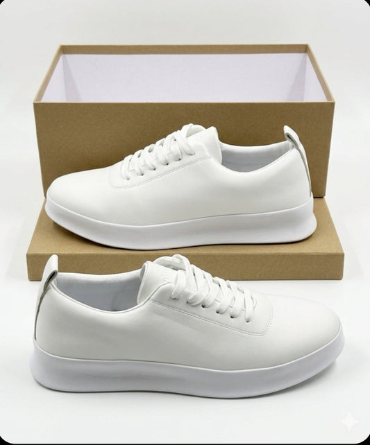 Sneakers "Pure White" – Élégance & Confort Minimaliste
